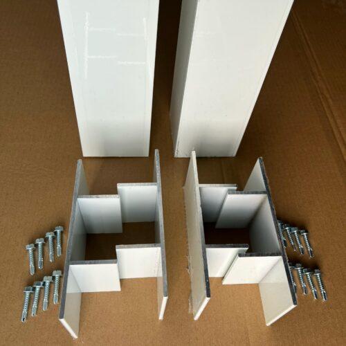 multipurpose heavy duty white posts